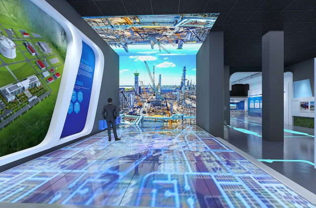 長春城市LNG應急調峰儲配站工業(yè)旅游展廳設計效果圖